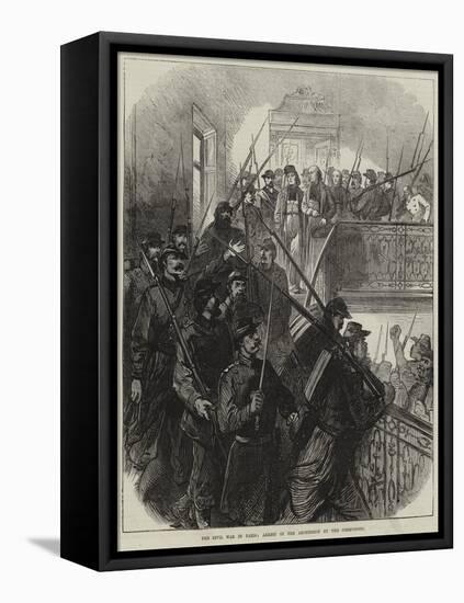 The Civil War in Paris, Arrest of the Archbishop by the Communists-null-Framed Stretched Canvas