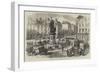 The Civil War in Paris, Barricade in the Place Clichy-null-Framed Giclee Print