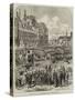 The Civil War in Paris, Barricades in Front of the Hotel De Ville-null-Stretched Canvas