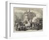 The Civil War in Paris, Burning the Guillotine on the Place Voltaire-null-Framed Giclee Print