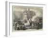 The Civil War in Paris, Burning the Guillotine on the Place Voltaire-null-Framed Giclee Print