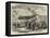 The Civil War in Paris, the Cannon at Montmartre-null-Framed Stretched Canvas