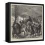 The Civil War in Spain, a Navarre Column of Carlists on the March to Carascal-Charles Robinson-Framed Stretched Canvas