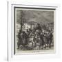 The Civil War in Spain, a Navarre Column of Carlists on the March to Carascal-Charles Robinson-Framed Giclee Print