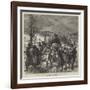 The Civil War in Spain, a Navarre Column of Carlists on the March to Carascal-Charles Robinson-Framed Giclee Print