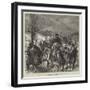 The Civil War in Spain, a Navarre Column of Carlists on the March to Carascal-Charles Robinson-Framed Giclee Print