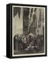 The Civil War in Spain, a Street in Estella, the Carlist Capital-null-Framed Stretched Canvas