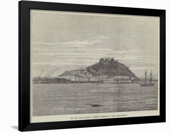 The Civil War in Spain, Alicante, Bombarded by the Intransigentes-null-Framed Giclee Print