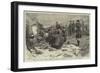 The Civil War in Spain, Alphonsist Troops at Dinner in the Camp on Mount Esquinza-null-Framed Giclee Print