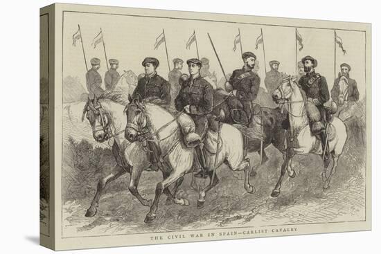 The Civil War in Spain, Carlist Cavalry-Alfred Chantrey Corbould-Stretched Canvas