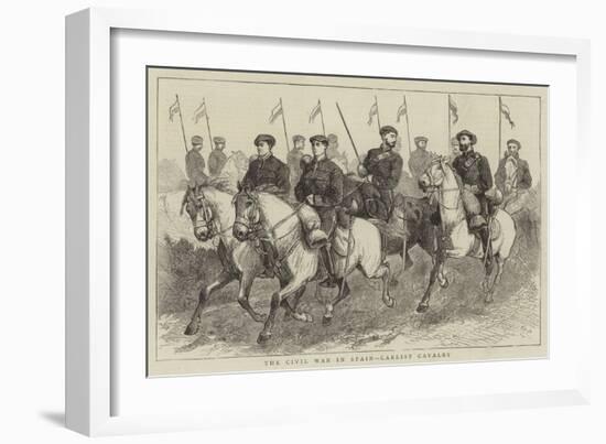 The Civil War in Spain, Carlist Cavalry-Alfred Chantrey Corbould-Framed Giclee Print