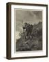 The Civil War in Spain, Carlist Sentries on the Look-Out for the Enemy-null-Framed Giclee Print