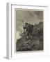 The Civil War in Spain, Carlist Sentries on the Look-Out for the Enemy-null-Framed Giclee Print