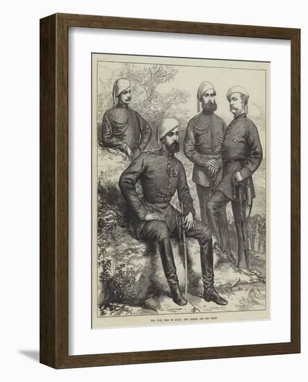 The Civil War in Spain, Don Carlos and His Staff-null-Framed Giclee Print