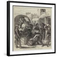 The Civil War in Spain, Insurgents from Carthagena Foraging at Torrevieja-null-Framed Premium Giclee Print