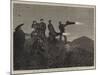 The Civil War in Spain, Night Signalling in the Carlist Lines-null-Mounted Giclee Print