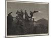 The Civil War in Spain, Night Signalling in the Carlist Lines-null-Mounted Giclee Print