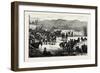 The Civil War in Spain: Serrano and His Staff at Montellano-null-Framed Giclee Print