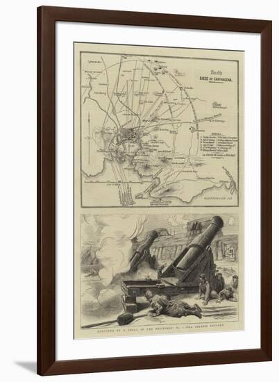 The Civil War in Spain, Siege of Cartagena-null-Framed Giclee Print