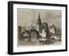 The Civil War in Spain, View in Bilbao, the Church and Bridge of St Antonio-null-Framed Giclee Print