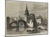 The Civil War in Spain, View in Bilbao, the Church and Bridge of St Antonio-null-Mounted Giclee Print