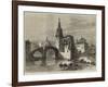 The Civil War in Spain, View in Bilbao, the Church and Bridge of St Antonio-null-Framed Giclee Print