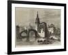 The Civil War in Spain, View in Bilbao, the Church and Bridge of St Antonio-null-Framed Giclee Print