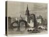 The Civil War in Spain, View in Bilbao, the Church and Bridge of St Antonio-null-Stretched Canvas