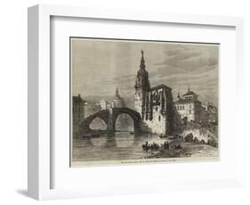 The Civil War in Spain, View in Bilbao, the Church and Bridge of St Antonio-null-Framed Giclee Print