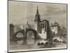 The Civil War in Spain, View in Bilbao, the Church and Bridge of St Antonio-null-Mounted Giclee Print