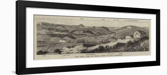 The Civil War in Spain, View of San Sebastian-null-Framed Giclee Print