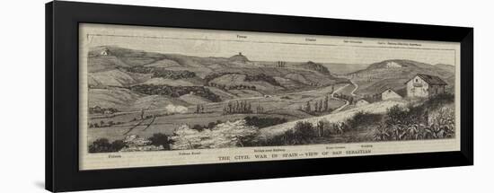 The Civil War in Spain, View of San Sebastian-null-Framed Giclee Print