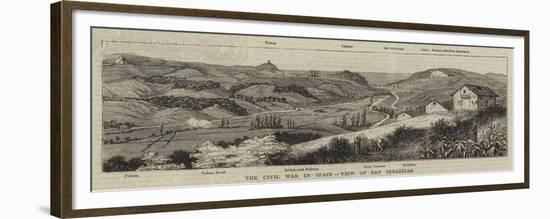 The Civil War in Spain, View of San Sebastian-null-Framed Premium Giclee Print