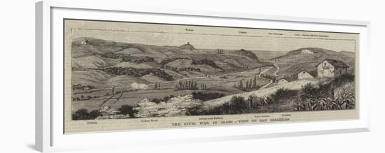 The Civil War in Spain, View of San Sebastian-null-Framed Premium Giclee Print