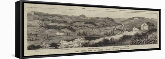 The Civil War in Spain, View of San Sebastian-null-Framed Stretched Canvas