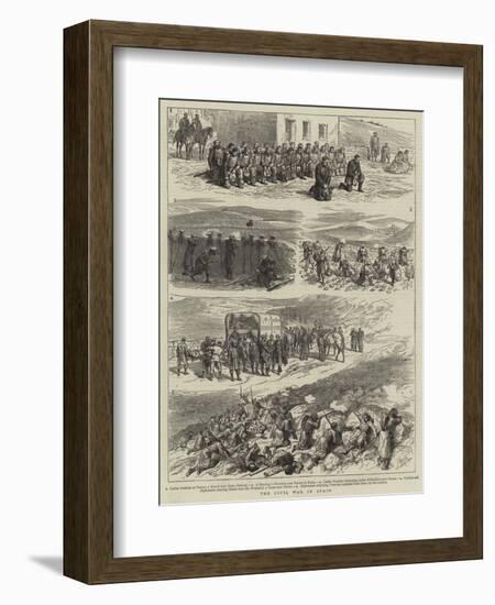 The Civil War in Spain-Godefroy Durand-Framed Giclee Print