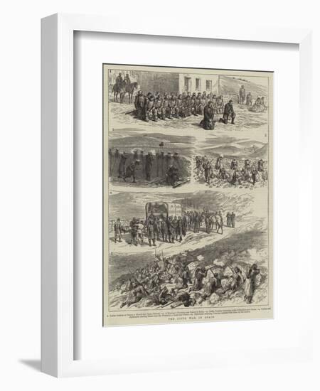 The Civil War in Spain-Godefroy Durand-Framed Giclee Print