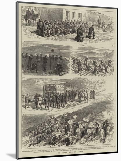 The Civil War in Spain-Godefroy Durand-Mounted Giclee Print