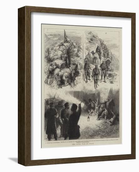 The Civil War in Spain-Godefroy Durand-Framed Giclee Print