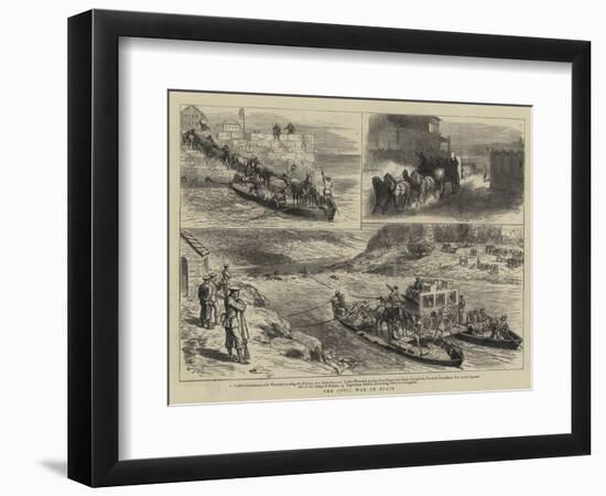 The Civil War in Spain-Godefroy Durand-Framed Giclee Print