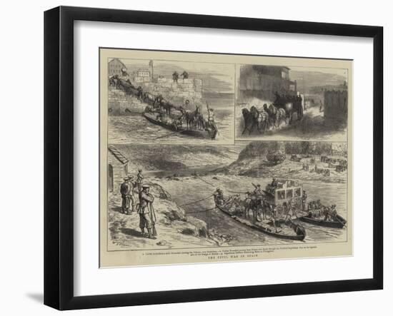 The Civil War in Spain-Godefroy Durand-Framed Giclee Print