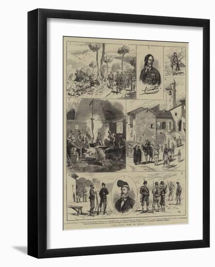 The Civil War in Spain-Joseph Nash-Framed Giclee Print