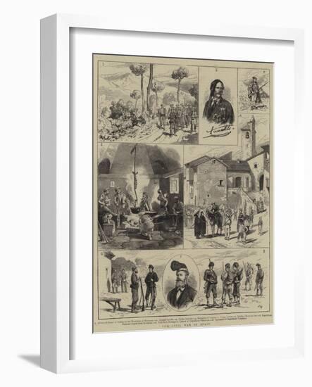 The Civil War in Spain-Joseph Nash-Framed Giclee Print