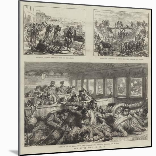 The Civil War in Spain-null-Mounted Giclee Print