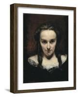 The Clairvoyant or the Sleepwalker-Gustave Courbet-Framed Art Print