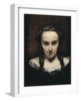 The Clairvoyant or the Sleepwalker-Gustave Courbet-Framed Art Print