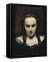 The Clairvoyant or the Sleepwalker-Gustave Courbet-Framed Stretched Canvas