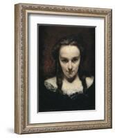 The Clairvoyant or the Sleepwalker-Gustave Courbet-Framed Art Print