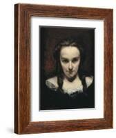 The Clairvoyant or the Sleepwalker-Gustave Courbet-Framed Art Print