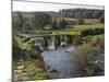 The Clapper Bridge at Postbridge, Dartmoor National Park, Devon, England, United Kingdom, Europe-James Emmerson-Mounted Photographic Print